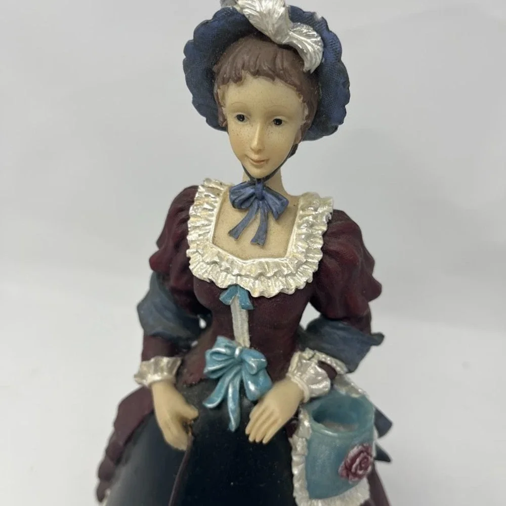 Victorian Lady Gilded Age Coin Bank Figurine Collectible Props Home Decor